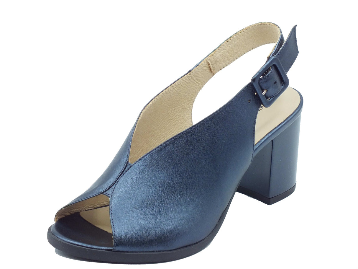 Nero Giardini Nero Giardini Sandali tacco alto Donna E513451D Laminato Oceano pelle blu blu