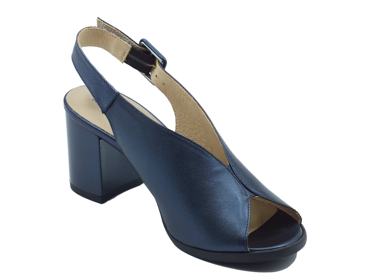 Nero Giardini Nero Giardini Sandali tacco alto Donna E513451D Laminato Oceano pelle blu blu