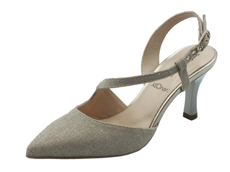 Nero Giardini Nero Giardini Sandali tacco alto Donna E607010DE Lino Lurex sintetico beige Lino