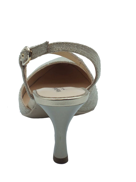 Nero Giardini Nero Giardini Sandali tacco alto Donna E607010DE Lino Lurex sintetico beige Lino