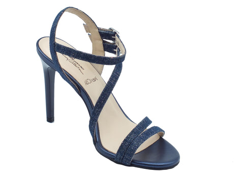 Nero Giardini Nero Giardini Sandali tacco alto Donna E613181DE Lurex Avio sintetico blu Avio