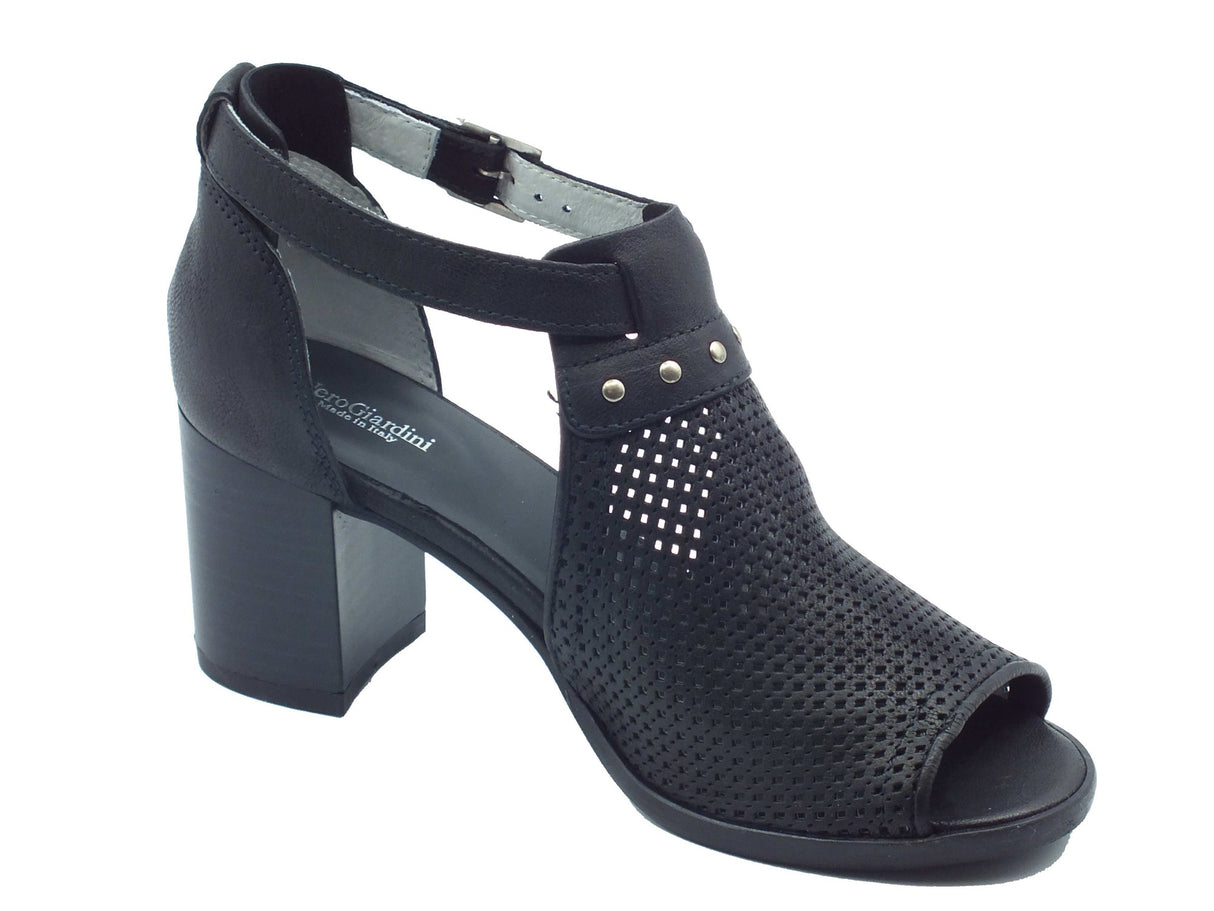 Nero Giardini Nero Giardini Sandali tacco alto Donna E615050D Osaka Nero pelle nero Nero
