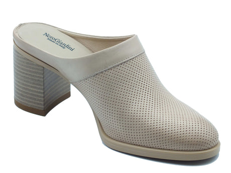 Nero Giardini Nero Giardini Sabot Donna E615112D Elba Col. Champagne pelle beige beige