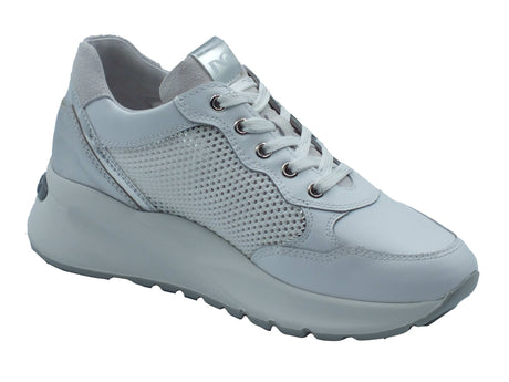 Nero Giardini Nero Giardini Sneakers Donna E615180D Skipper Bianco pelle bianco Bianco