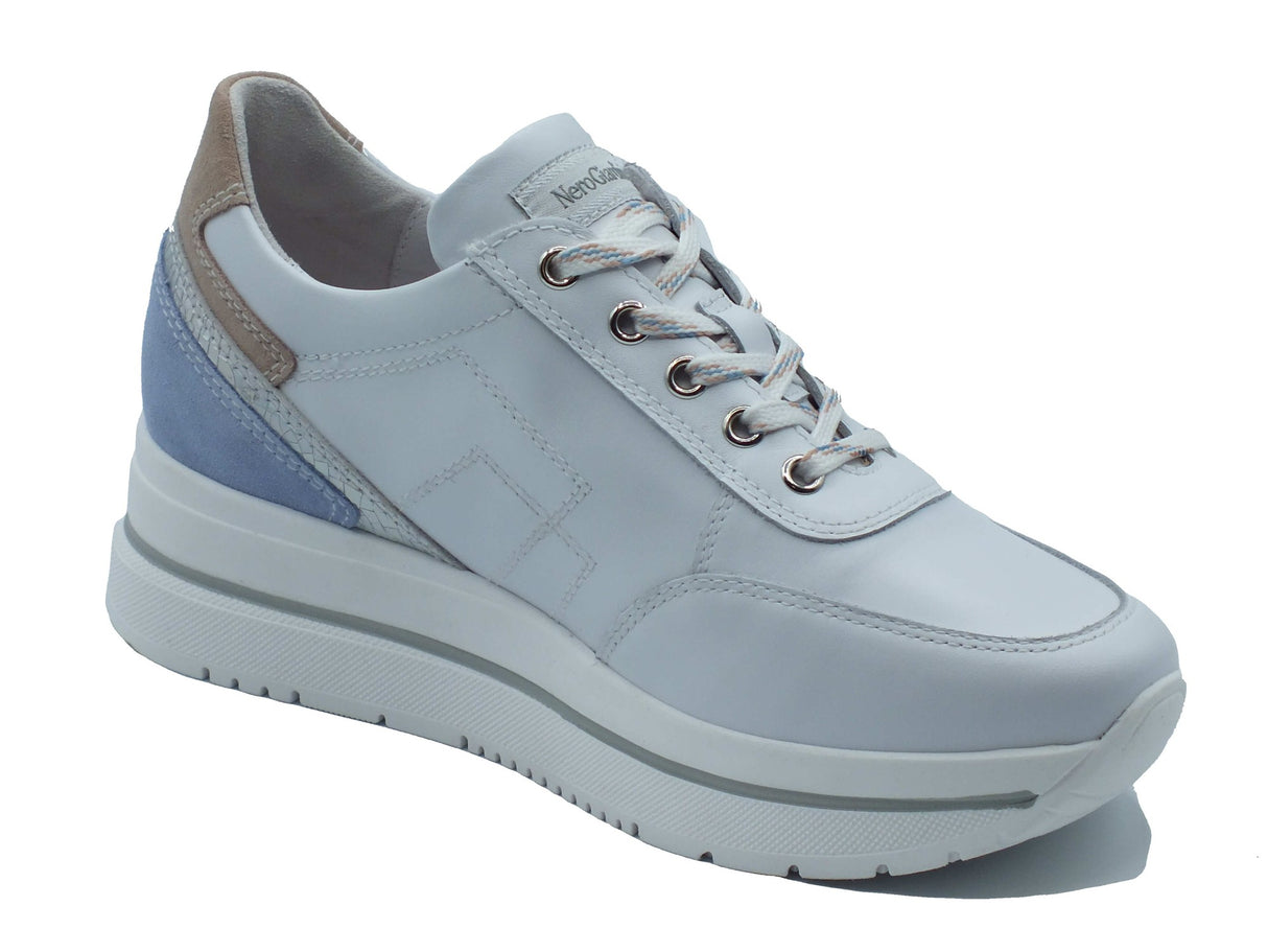 Nero Giardini Nero Giardini Sneakers Donna E615203D Skipper Bianco pelle bianco Bianco