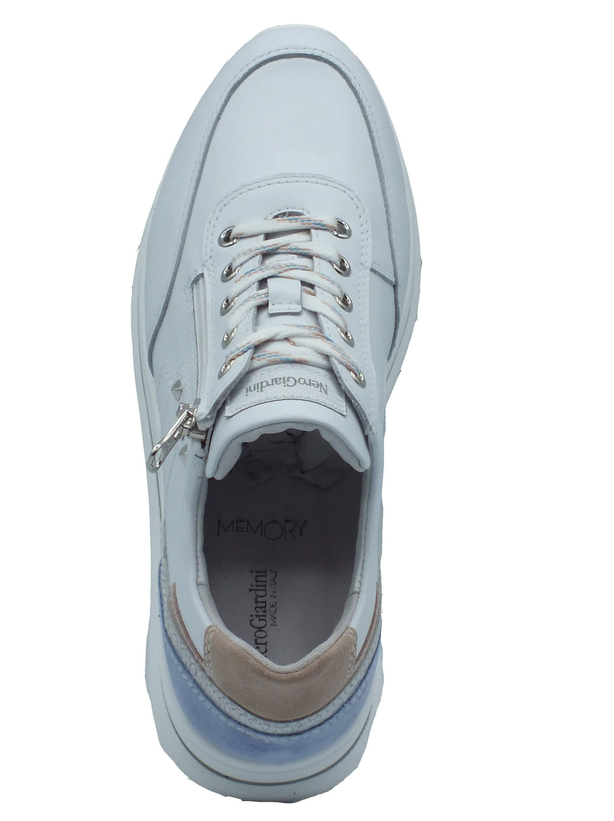 Nero Giardini Nero Giardini Sneakers Donna E615203D Skipper Bianco pelle bianco Bianco