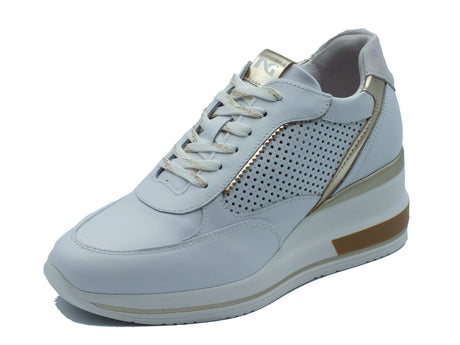 Nero Giardini Nero Giardini Sneakers Donna E615234D Skipper Bianco pelle bianco Bianco