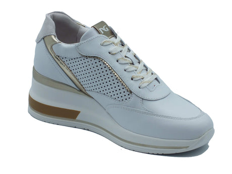 Nero Giardini Nero Giardini Sneakers Donna E615234D Skipper Bianco pelle bianco Bianco