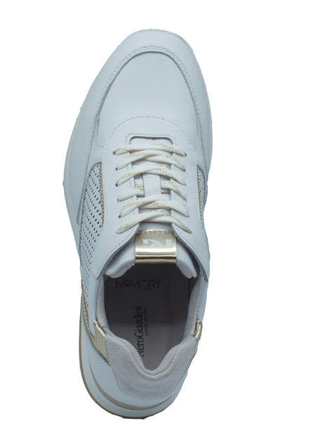 Nero Giardini Nero Giardini Sneakers Donna E615234D Skipper Bianco pelle bianco Bianco