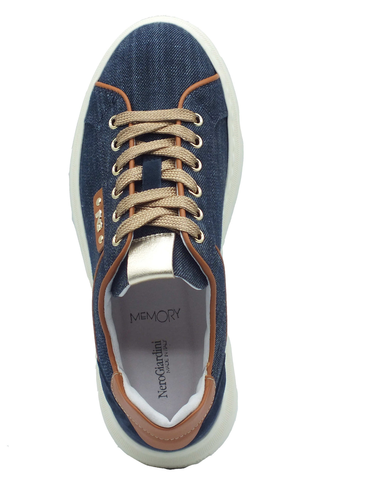 Nero Giardini Nero Giardini Sneakers Donna E615280D Tinto Jeans sintetico blu jeans