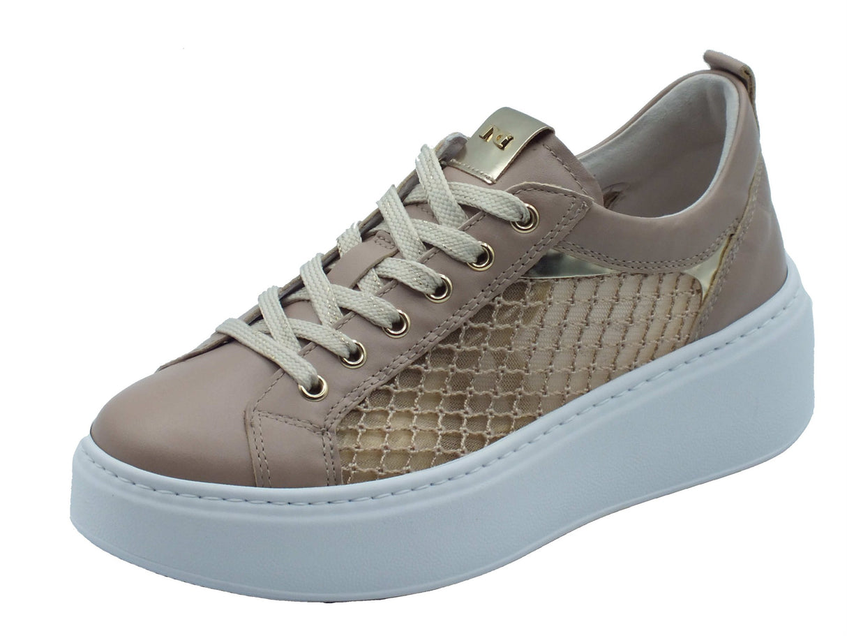 Nero Giardini Nero Giardini Sneakers Donna E615292D Nappa Col. Femme pelle rosa Rosa