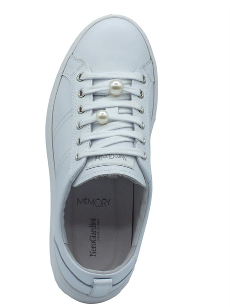 Nero Giardini Nero Giardini Sneakers Donna E615311D Skipper Bianco pelle bianco Bianco