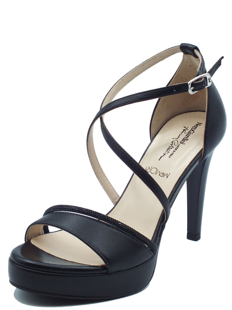 Nero Giardini Nero Giardini Sandali tacco alto Donna E615600DE Nappa Nero pelle nero Nero