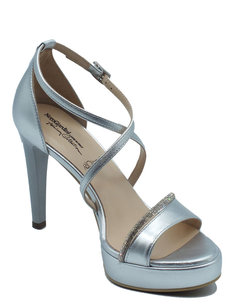 Nero Giardini Nero Giardini Sandali tacco alto Donna E615601DE Nettuno Col. Argento pelle argento Argento