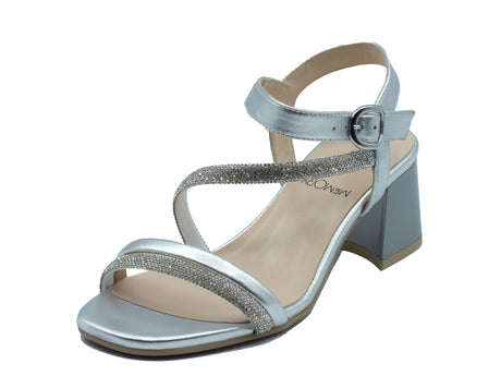 Nero Giardini Nero Giardini Sandali tacco alto Donna E615721D Nettuno Col. Argento pelle argento Argento
