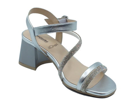 Nero Giardini Nero Giardini Sandali tacco alto Donna E615721D Nettuno Col. Argento pelle argento Argento