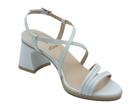 Nero Giardini Nero Giardini Sandali tacco alto Donna E615740D Nappa Bianco pelle bianco Bianco