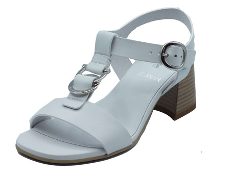 Nero Giardini Nero Giardini Sandali tacco alto Donna E615870D Loira Bianco pelle bianco Bianco