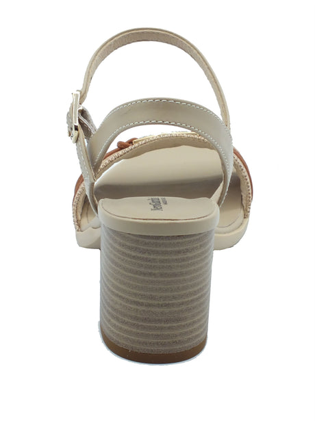 Nero Giardini Nero Giardini Sandali tacco alto Donna E615881D T. Paglia Fresh Lino pelle beige Lino