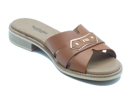 Nero Giardini Nero Giardini Sandali tacco basso Donna E615893D Armenia Cognac pelle marrone Cognac