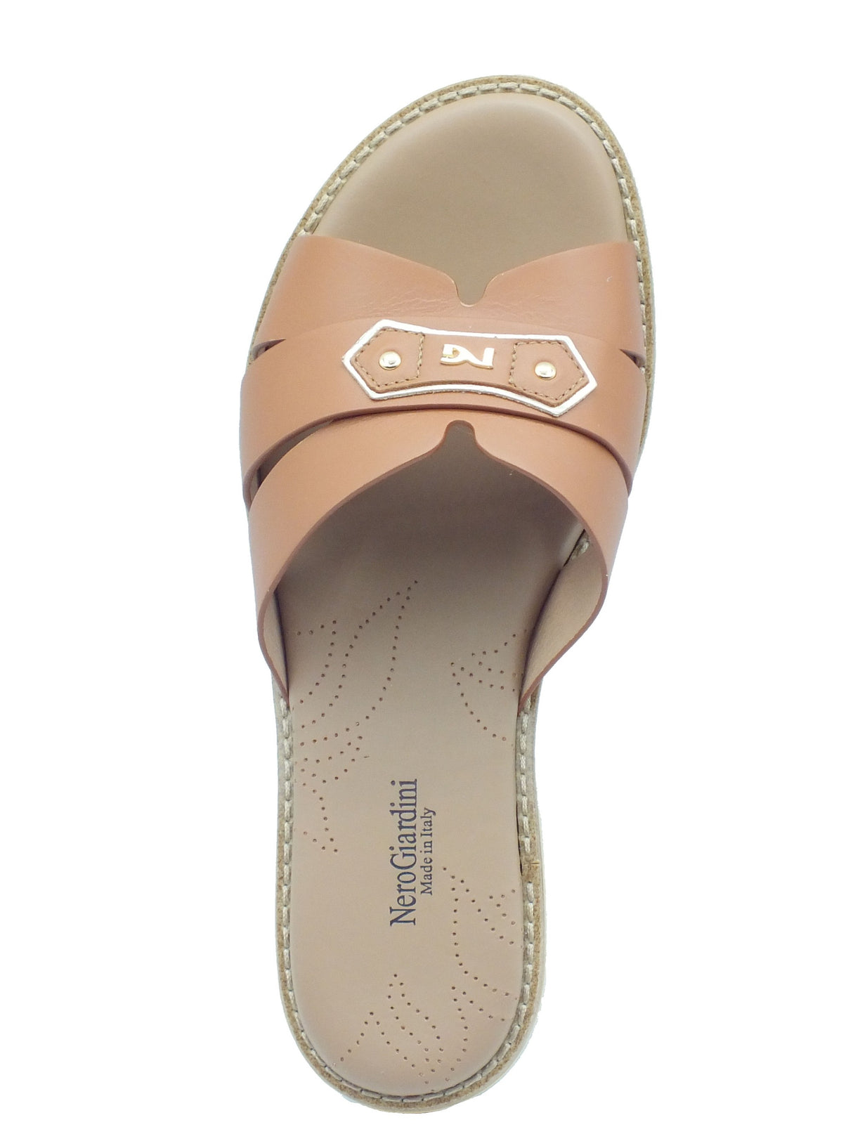 Nero Giardini Nero Giardini Sandali tacco basso Donna E615893D Armenia Cognac pelle marrone Cognac