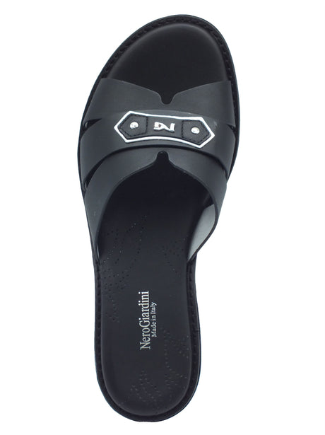 Nero Giardini Nero Giardini Sandali tacco basso Donna E615893D Tamigi Nero pelle nero Nero