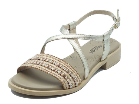 Nero Giardini Nero Giardini Sandali tacco basso Donna E615900D Etoile Sand pelle beige Sand