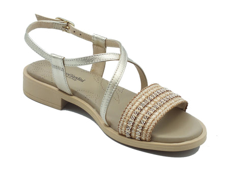 Nero Giardini Nero Giardini Sandali tacco basso Donna E615900D Etoile Sand pelle beige Sand
