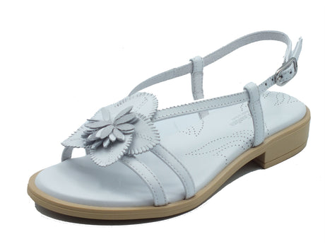 Nero Giardini Nero Giardini Sandali tacco basso Donna E615901D Loira Bianco pelle bianco Bianco