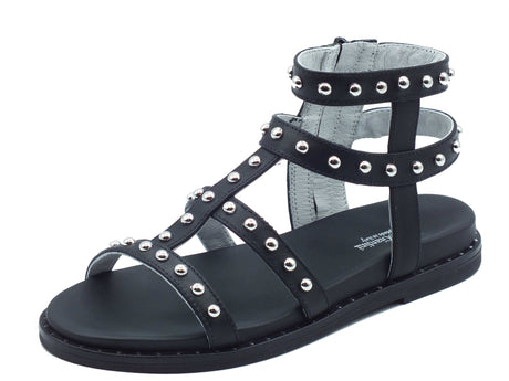 Nero Giardini Nero Giardini Sandali tacco basso Donna E615920D Tamigi Nero pelle nero Nero