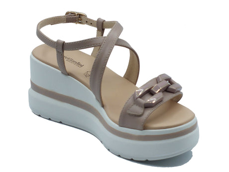 Nero Giardini Nero Giardini Sandali zeppa alta Donna E615953D Nappa Col. Femme pelle viola Femme