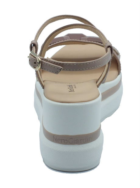Nero Giardini Nero Giardini Sandali zeppa alta Donna E615953D Nappa Col. Femme pelle viola Femme