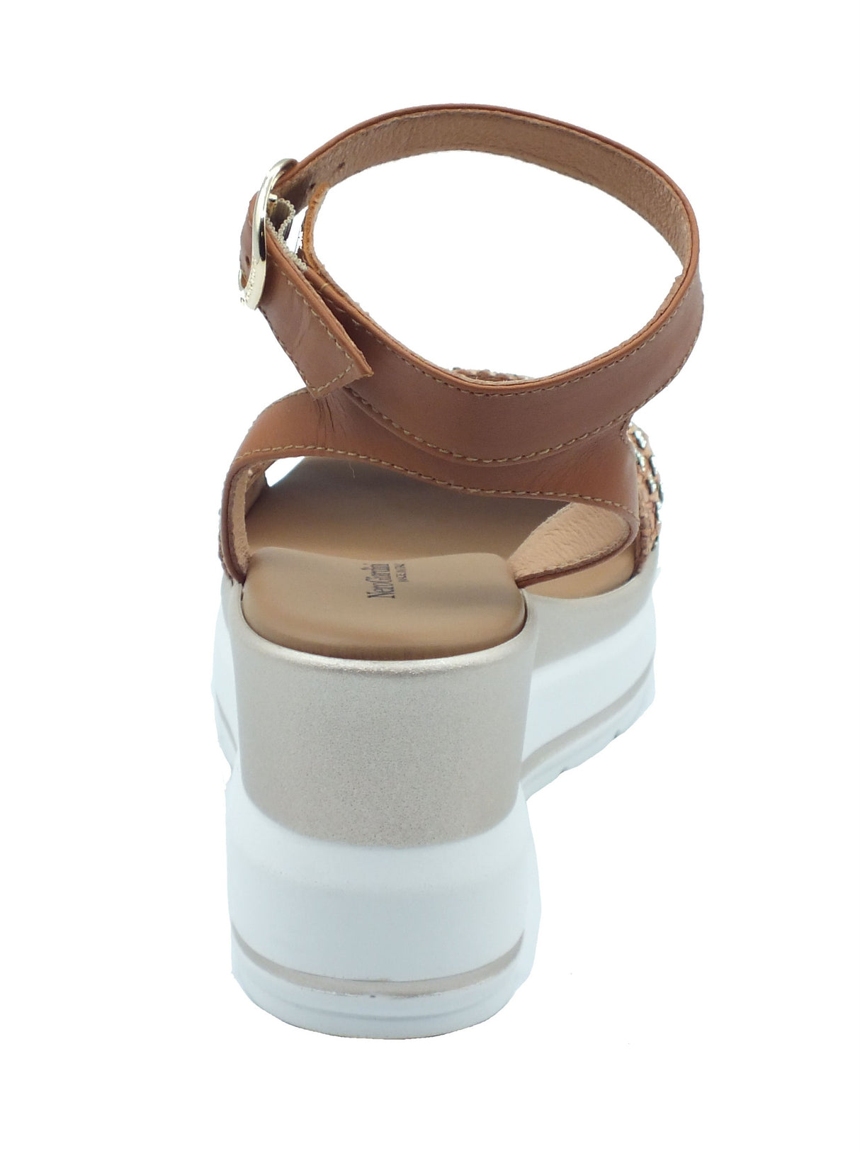 Nero Giardini Nero Giardini Sandali zeppa alta Donna E615960D Armenia Cognac pelle marrone Cognac