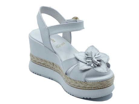 Nero Giardini Nero Giardini Sandali zeppa alta Donna E616012D Loira Bianco pelle bianco Bianco