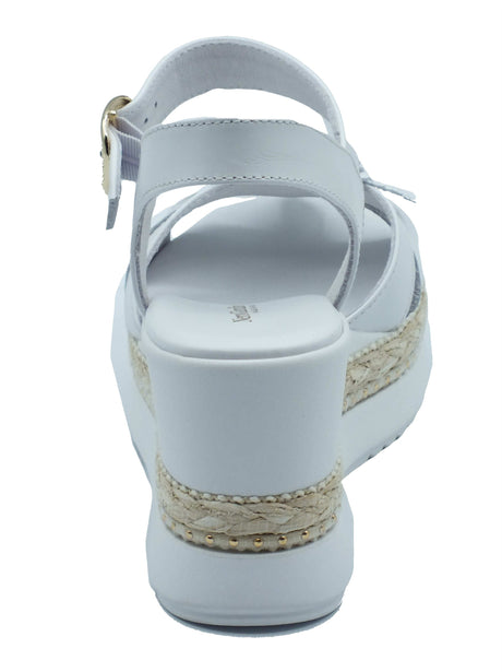 Nero Giardini Nero Giardini Sandali zeppa alta Donna E616012D Loira Bianco pelle bianco Bianco