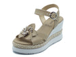 Nero Giardini Nero Giardini Sandali zeppa alta Donna E616012D Tamigi Lino pelle beige Tamigi Lino
