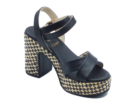 Nero Giardini Nero Giardini Sandali tacco alto Donna E616072D Tamigi Nero pelle nero Nero