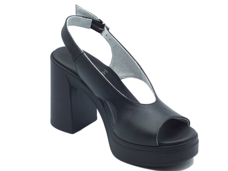 Nero Giardini Nero Giardini Sandali tacco alto Donna E616082D Tamigi Nero pelle nero Nero