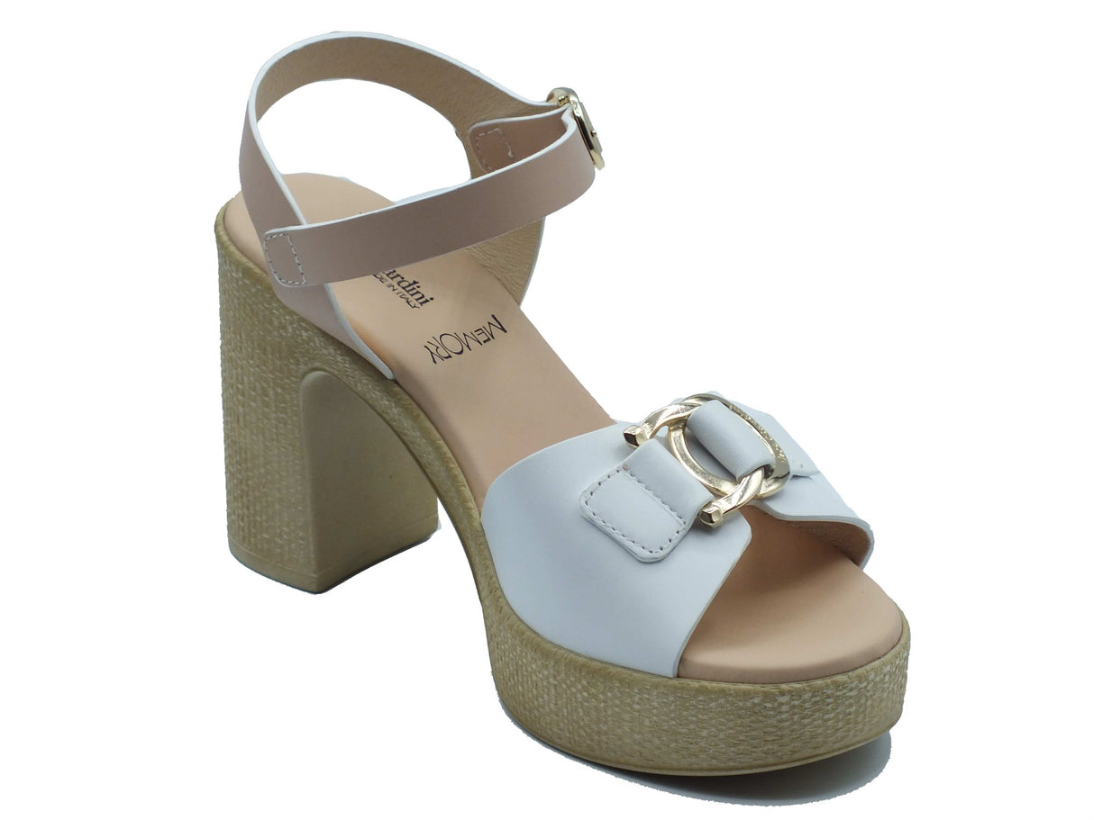 Nero Giardini Nero Giardini Sandali tacco alto Donna E617013D Loira Bianco Cipria pelle bianco Bianco Cipria
