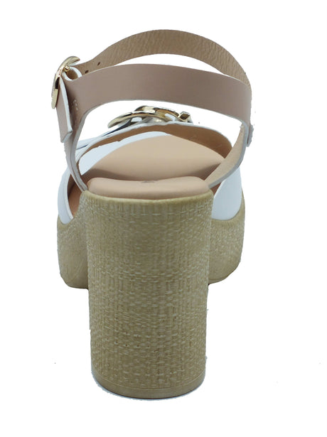 Nero Giardini Nero Giardini Sandali tacco alto Donna E617013D Loira Bianco Cipria pelle bianco Bianco Cipria