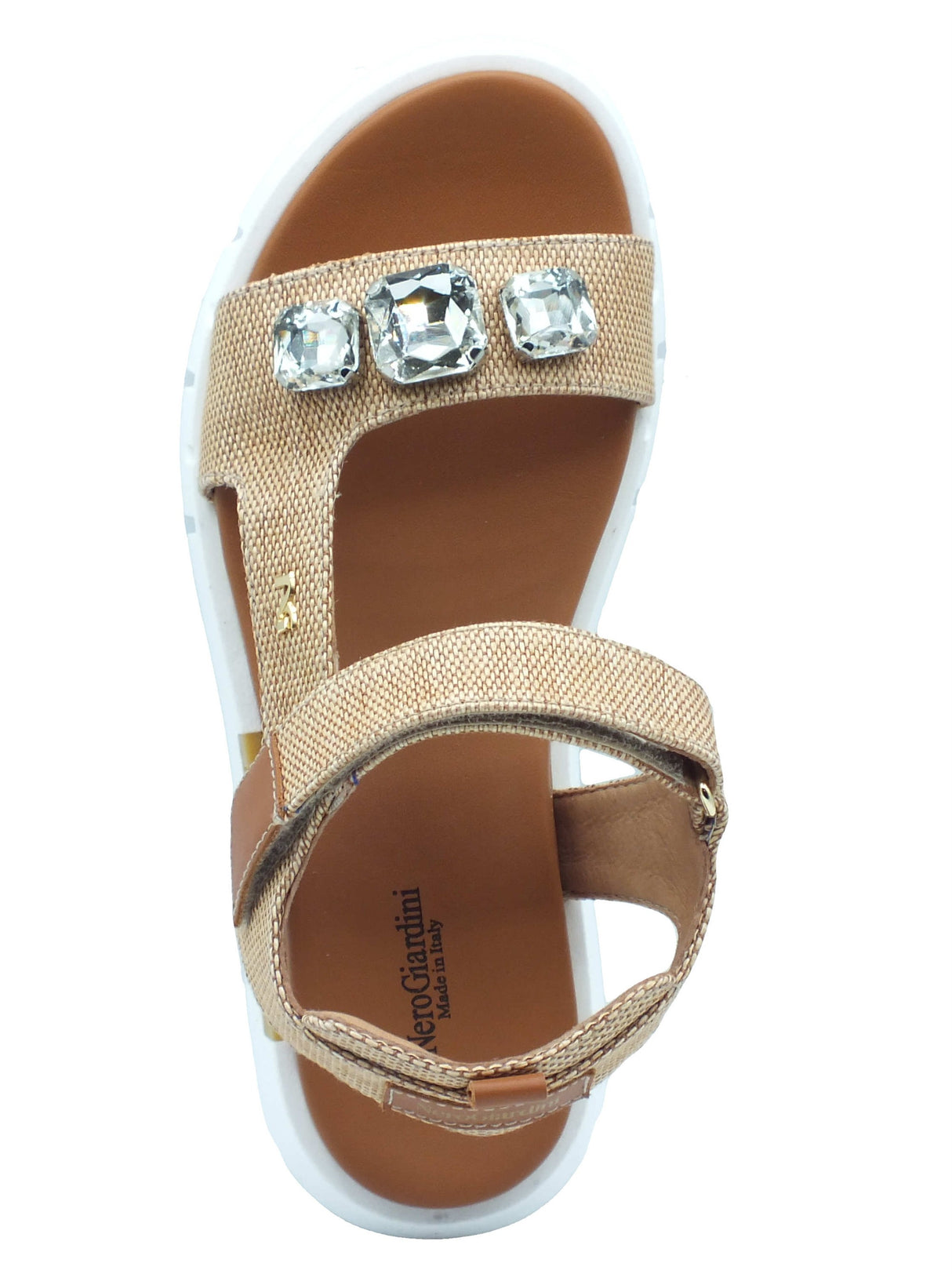 Nero Giardini Nero Giardini Sandali zeppa alta Donna E617061D Paglia Natural Cognac sintetico marrone Cognac