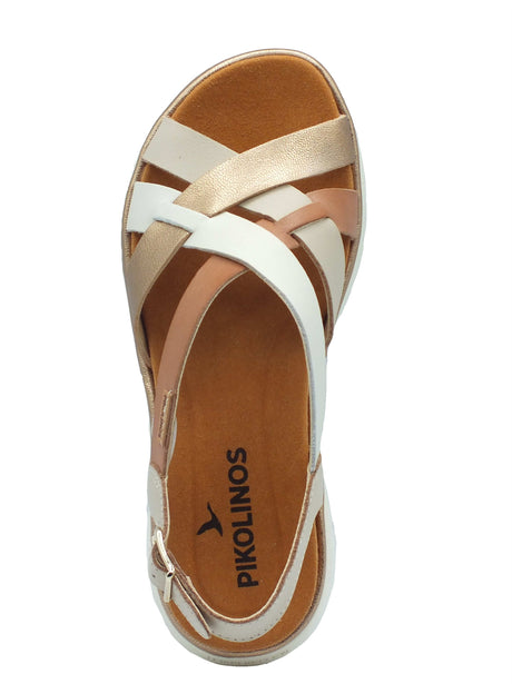 Pikolinos Pikolinos Sandali zeppa alta Donna Palma W4N-0650C1 Marfil pelle beige Marfil