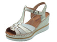 Pikolinos Pikolinos Sandali zeppa alta Donna Aguadulce W3Z-1836CLC Carrara pelle oro Carrara