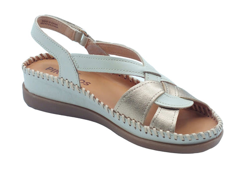 Pikolinos Pikolinos Sandali zeppa alta Donna Cadaques W8K-1839C1 Marfil pelle oro Marfil