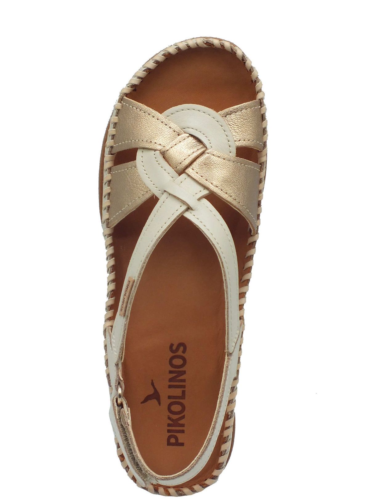 Pikolinos Pikolinos Sandali zeppa alta Donna Cadaques W8K-1839C1 Marfil pelle oro Marfil