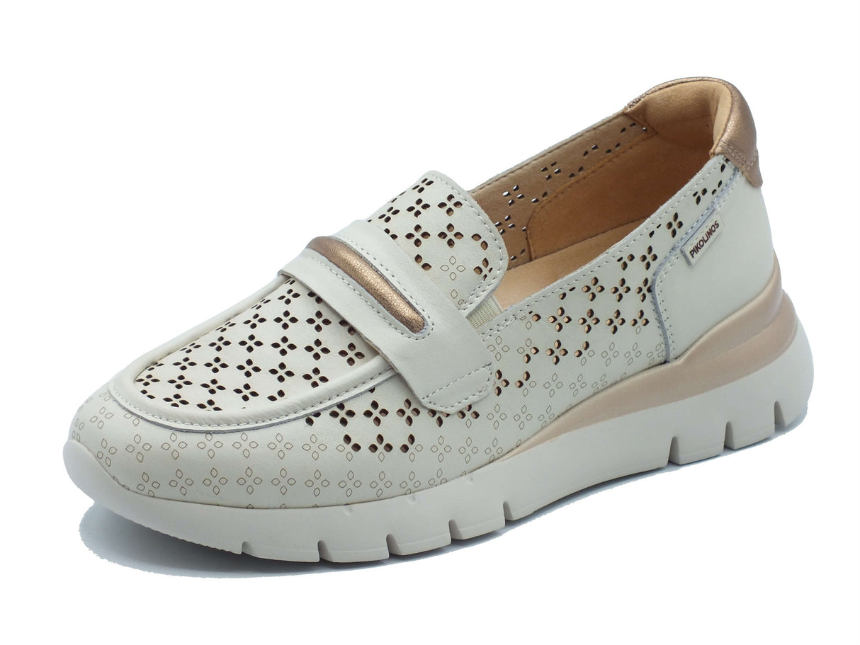 Pikolinos Pikolinos Mocassini Donna Cantabria W4R-6729C1 Nata pelle beige Nata
