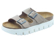 Papillio Papillio Sandali zeppa bassa Donna 1024950 Arizona Pap Chunky Warm Sand pelle marrone Marrone