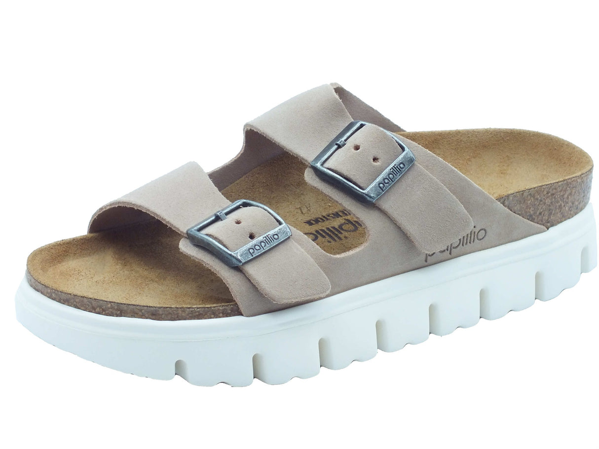 Papillio Papillio Sandali zeppa bassa Donna 1024950 Arizona Pap Chunky Warm Sand pelle marrone Marrone