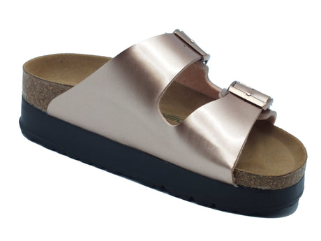 Papillio Papillio Sandali zeppa bassa Donna 1031270 Arizona Pap Flex Metallic Copper sintetico rosa Metallic Copper