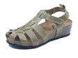 Sabatini Sabatini Sandali zeppa bassa Donna 4035 Crazy Kaki pelle verde Kaki